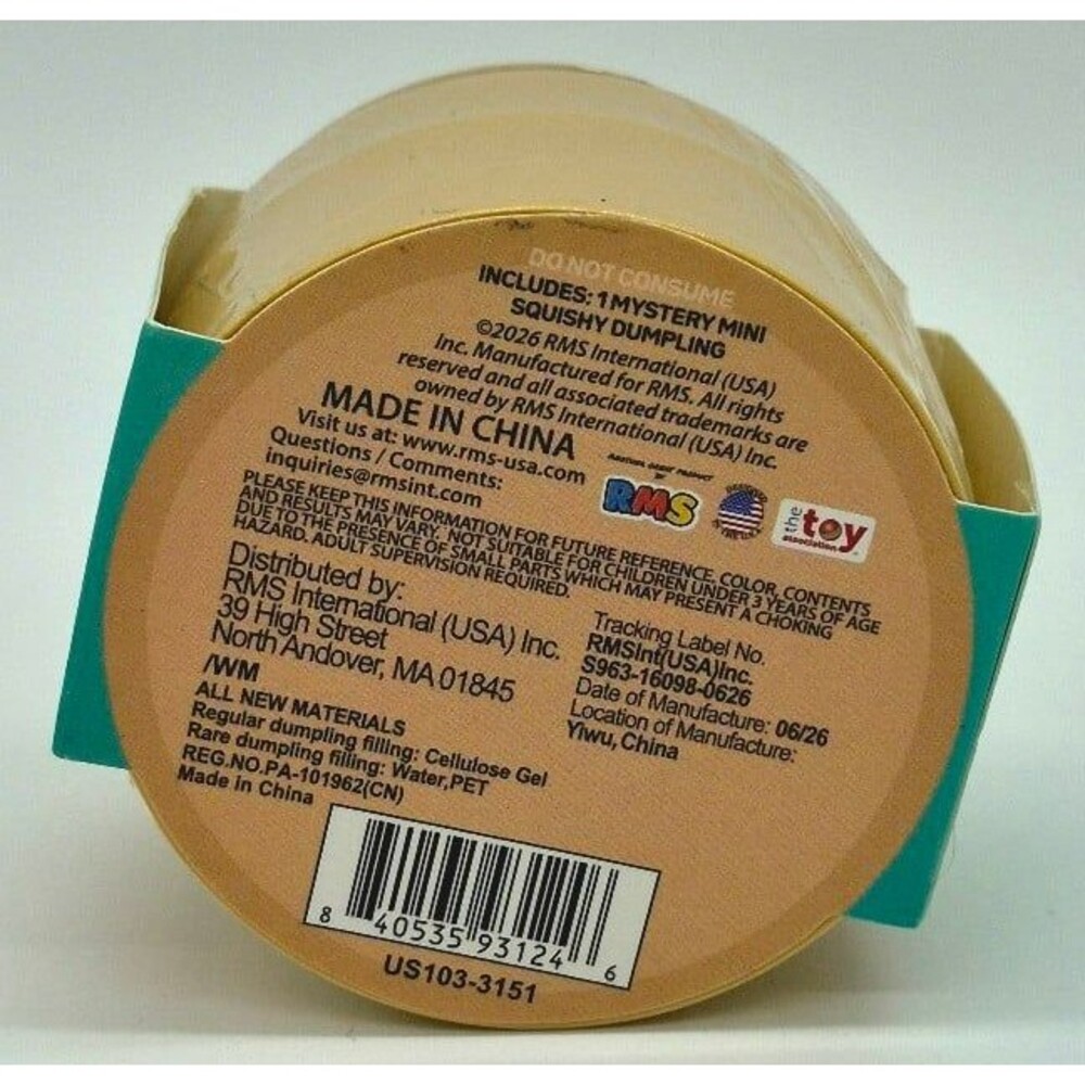 Mystery Squishy Dumpling Teal Ribbon Edition Crazy Fun RMS New Sealed - Picture 4 of 4